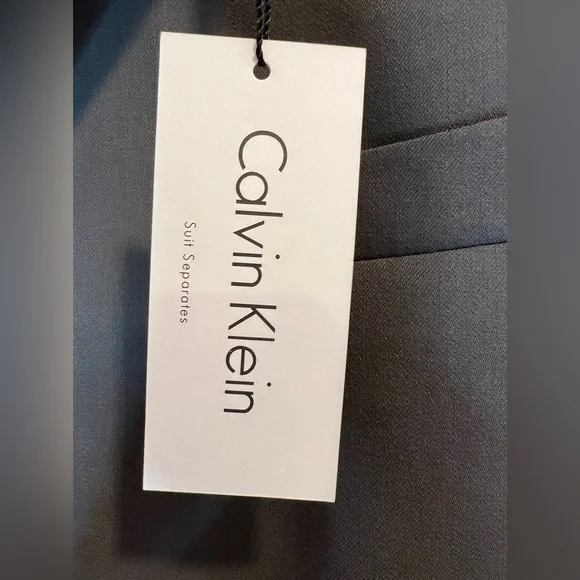Calvin Klein Men Size 48R Suit Jacket Taupe 100% Wool Dry Clean Contemporary NWT - Picture 10 of 16